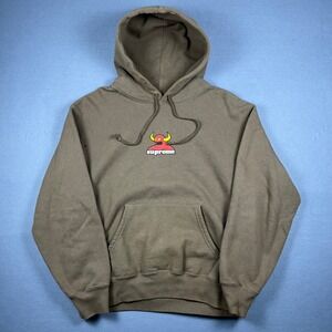 Supreme Toy Machine Hoodie Brown FW21 Men Small Pullover Sweatshirt